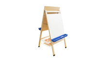 Childcraft Double Adjustable Easel, Dry Erase Panels, Drying Rack, 24 x 26-7/8 x 44-1/2 Inches, Item Number 296312